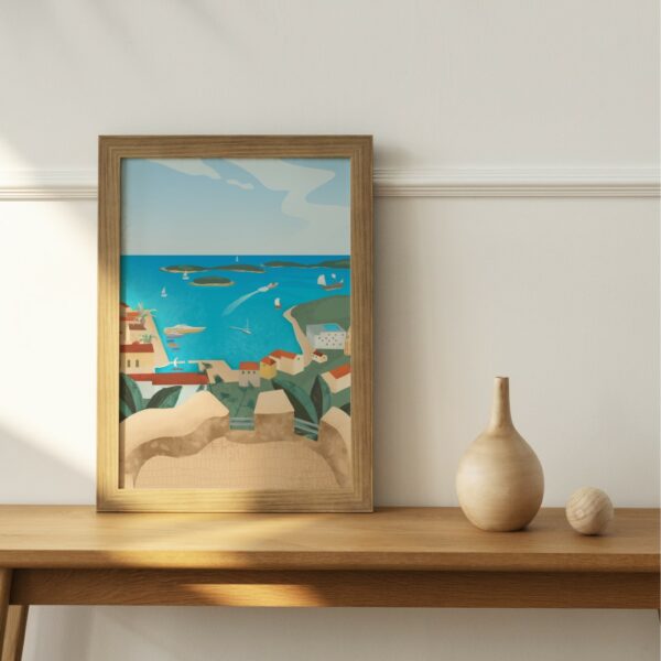 Hvar island, Art Print