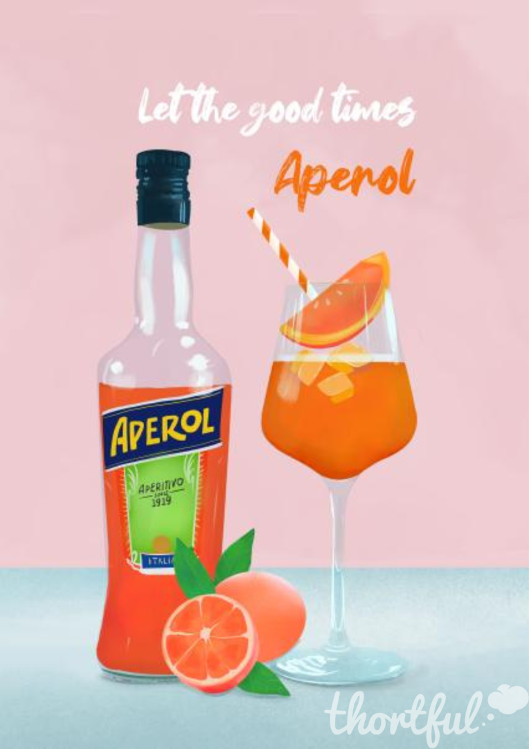 aperol illustraation