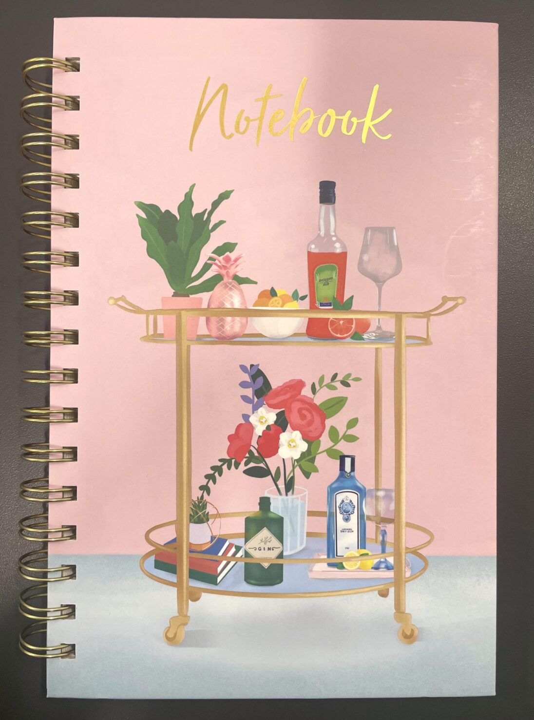 sj234 classy cocktail cart medium spiral notebook 1 (1)